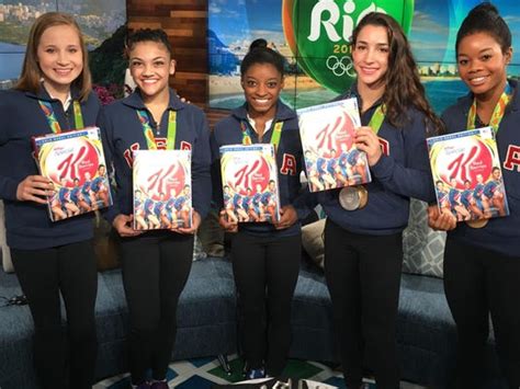 Usas Final Five Gymnasts Make Kelloggs Cereal Box After Gold Medal