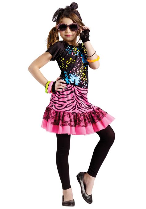 80s Pop Star Party Kids Costume Kids 1980s Costumes