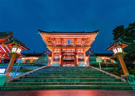 Fushimi Inari Shrine At Night Kyoto Japan Tips