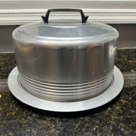 Vintage 1950s Regal Aluminum Locking Cake Pan Carrier Saver 14 In