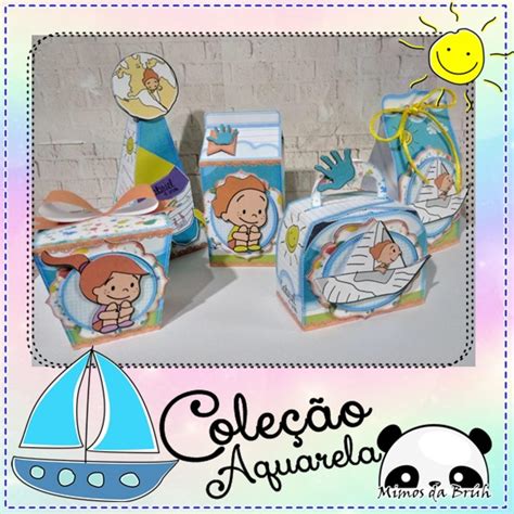 Personalizados Aquarela Toquinho Caixinhas Elo