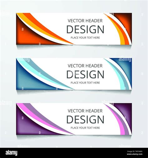 Abstract Web Banner Design Background Or Header Templates Stock Vector
