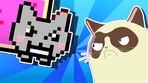 Yo Mamas Rap Battles Nyan Cat Vs Grumpy Cat Youtube