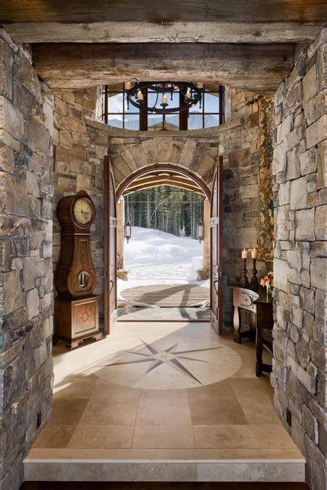 Rustic Elegance In Montana Country Entryway Home Interior Design