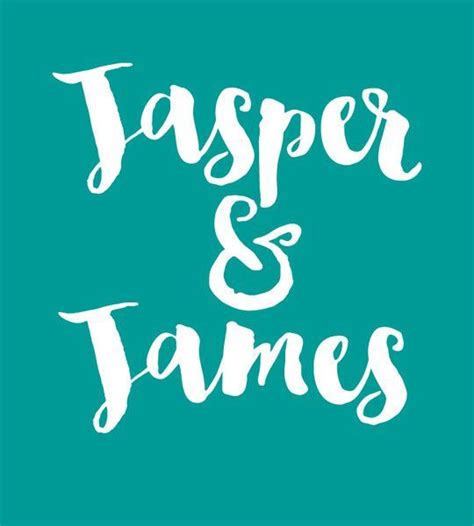 Jasper And James Cool Baby Names Baby Names Twin Names