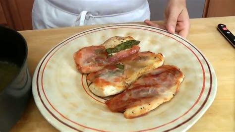 1) in a small saucepan, heat the milk and butter together just until the butter melts, set aside to cool. Chicken Saltimbocca - Recipe by Laura Vitale - Laura in ...