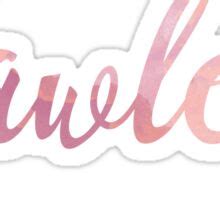 Flawless Pink Watercolor Typography Stickers By Tshirtstylist Redbubble