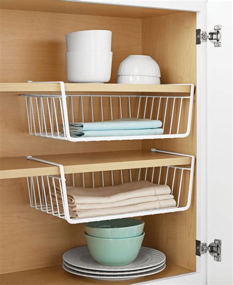 Mainstays storage cabinet, multiple finishes: Mainstays Under Cabinet Baskets, 2 Count - Walmart.com in 2020 | Under cabinet storage, Under ...