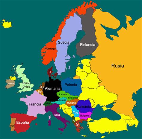 Historia Universal Mapa De Europa