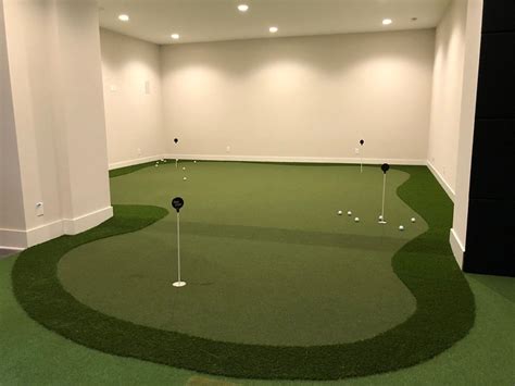 Comparison Of A Home Outdoor Putting Green And Professional Indoor