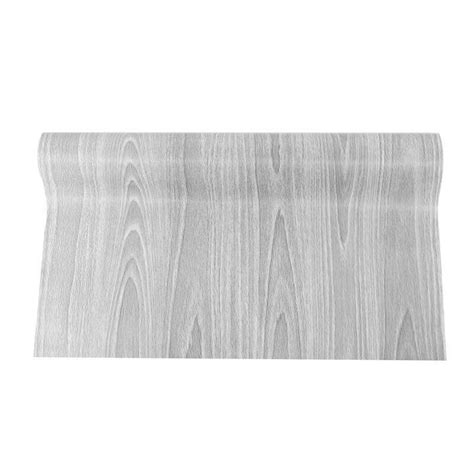 10m Grey Wood Grain Wallpaper Stickers Self Adhesive Furniture Film