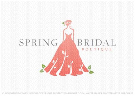 Spring Bridal Boutique Buy Premade Readymade Logos For Sale Bridal