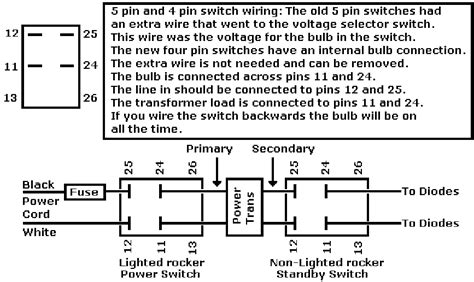 How to wire up 5 pin rocker switch panel if you are wiring it up through a powered fuse block. Tube Amp Switches, Toggle, Foot, Impedance - Mobile