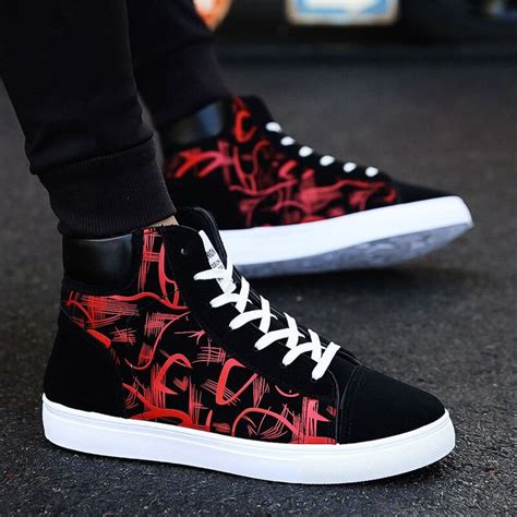 New 2020 High Top Sneakers Men Canvas Shoes Cool Street Shoes Young