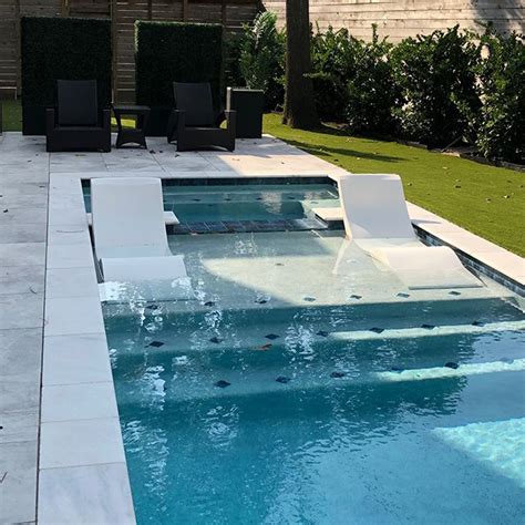 Those in pool lounge chairs for sun shelf can be perfect for relaxing, doing yoga, or even children playing. In-Pool Chaise Lounge Chair | $499 each with in 2020 ...