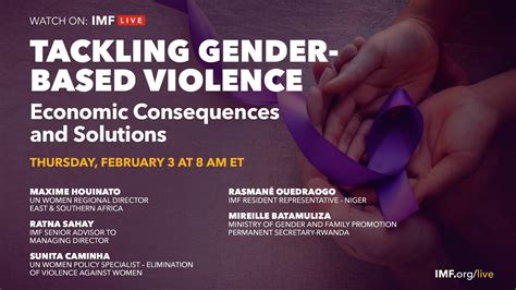 tackling gender based violence economic consequences and solutions youtube