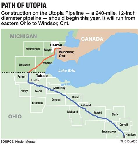 Company Shifts Area Ethane Pipeline Route The Blade