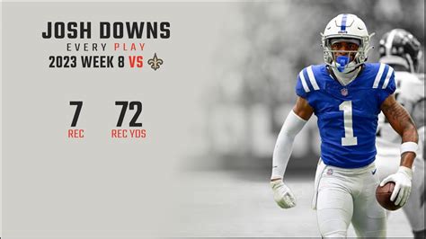 Josh Downs Every Target And Catch Vs New Orleans Saints Week Fantasy Football Film