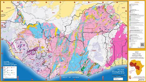 West African Geological Map Macig West Africa