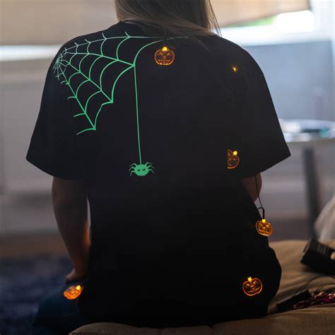 Halloween Glow In The Dark Spider T Shirt By Meenymineymo ...