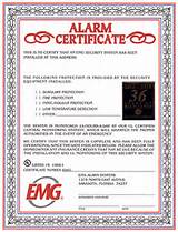 Burglar Alarm Certificate Template Images