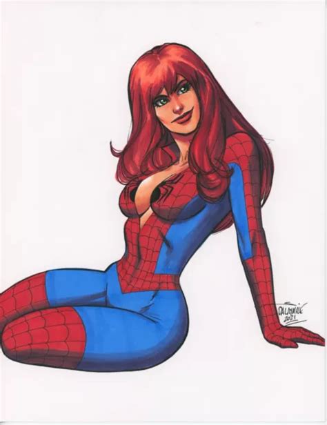 SEXY MARY JANE Venom Amazing Spider Man Original Art Scott Dalrymple PicClick