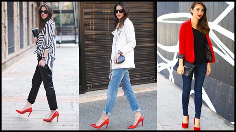 outfits ideas with red heels