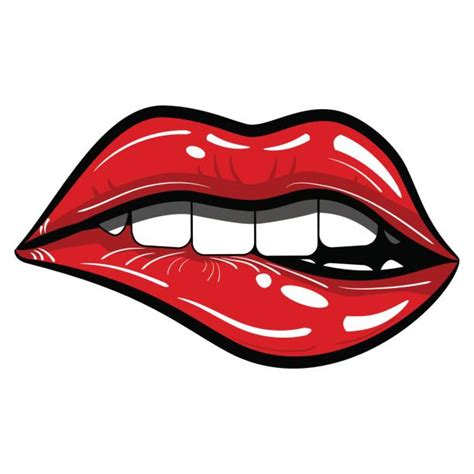 Best Lip Bite Illustrations Royalty Free Vector Graphics And Clip Art