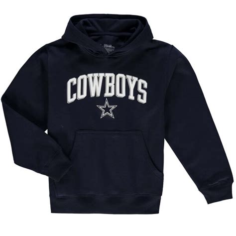 Youth Dallas Cowboys Navy Hudson Pullover Hoodie
