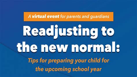 Readjusting To The New Normal Tips For Preparing Your Child For The