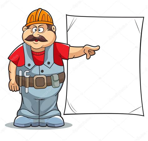 Cartoon Builder — Stock Vector © Chistoprudnaya 11764006 Cartoon