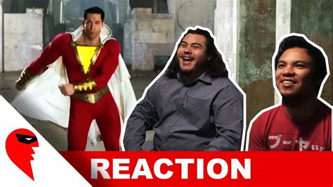 Shazam Official Teaser Trailer Reaction Youtube