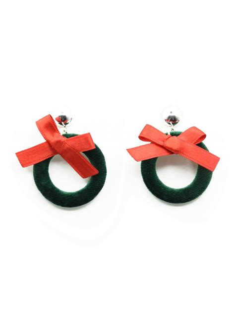 Christmas Wreath Earrings Chosen By Vivien Of Holloway