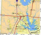 Denton Texas Karte - Vereinigte Staaten