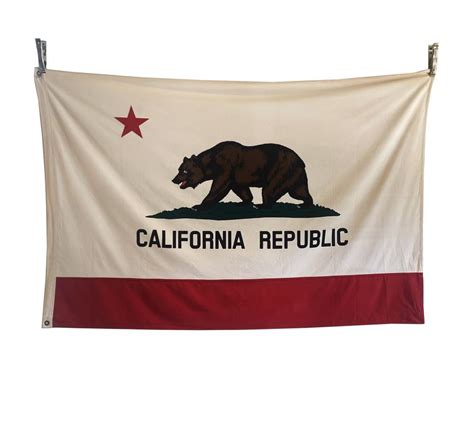 Vintage California State Flag Mecox Gardens