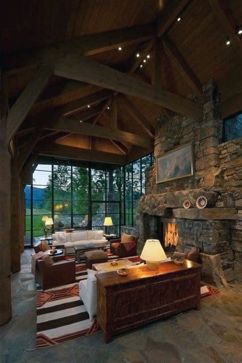 No matter what the need, our cabin decor category is sure to fill it. Top 60 Best Log Cabin Interior Design Ideas - Mountain ...