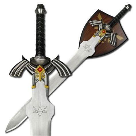 37 5 legend of zelda master sword twilight princess replica w plaque mount ebay