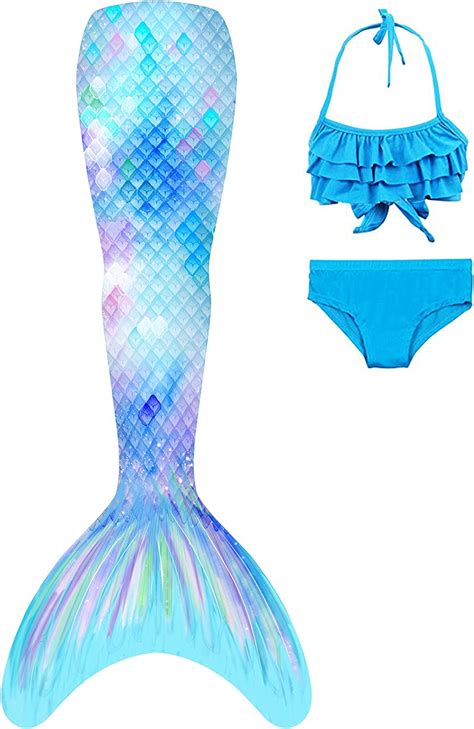 Buy Mermaid Tails For Swimming Girls Swimsuit Princess Bikini Bathing