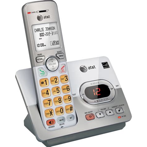 Atandt Dect 60 Cordless Phone With Digital Answering Machine El52103