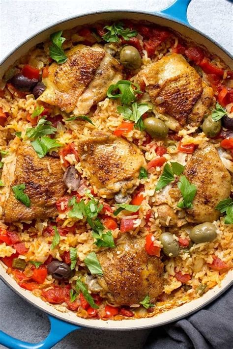 Please read the comments at the end of this recipe to see some. Spanish Chicken And Rice (Best Arroz Con Pollo) - Lavender ...