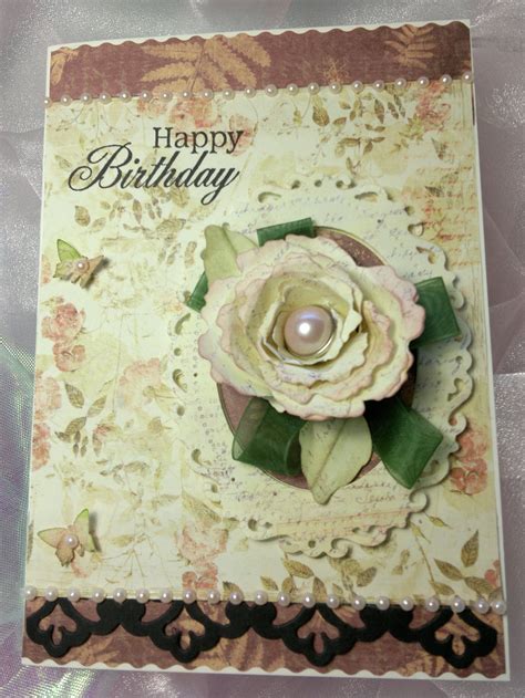 Making your cards for your friends and family can be an enjoyable hobby. Vintage Style Birthday Card | Ideas for Cardmaking