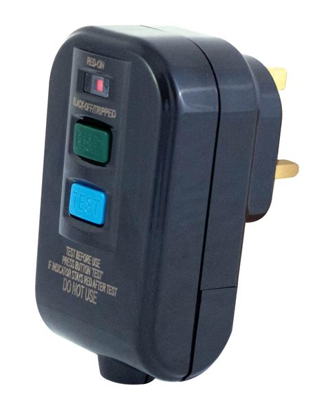Rcd Re Wireable Plug 13a Black Passivelatching