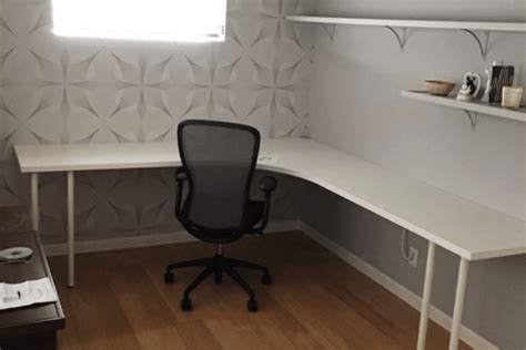 Large Corner Linnmon Desk With Floating Effect Ikea Hackers