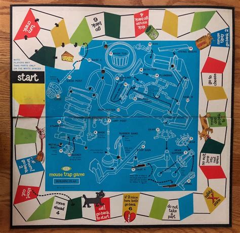 Vintage 1963 Ideal Mouse Trap Game Board Game Marble Etsy