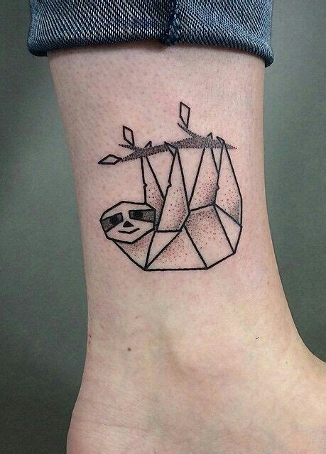Unique Tiny Tattoo Idea ~ Tiny Tattoos Geometric Tattoo Sloth