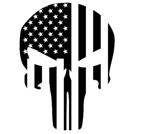 Punisher Skull Flag Etsy