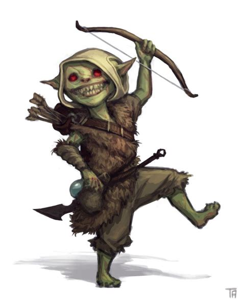 Female Goblin Archer Goblin Art Fantasy Creatures Dungeons And