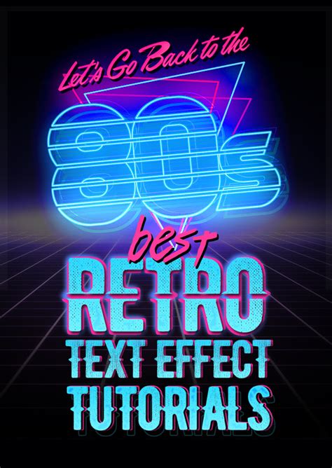 Best 80s Retro Text Effect Photoshop Tutorials Tutorials Graphic