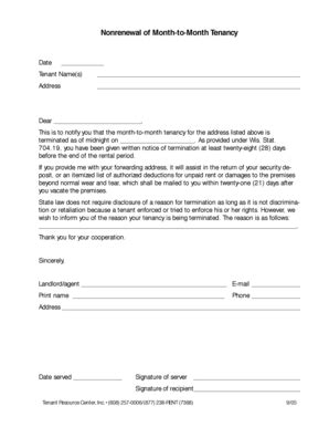 Some landlords might want to know in writing. Letter To Notify Landlord Not Renewing Lease - Non Renewal Notice Sample | PDF Template / If the ...