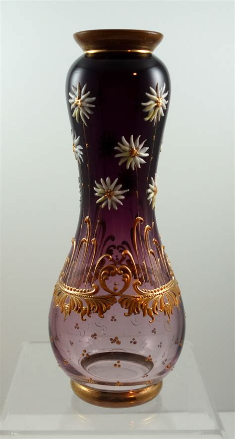 Harrach Enameled Art Nouveau Vase Prod Nr 1766 3 Ca 1900 Collectors Weekly